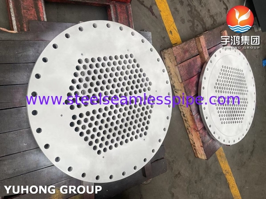 ASME SA240 SS304 Folha de tubo de aço inoxidável para trocador de calor