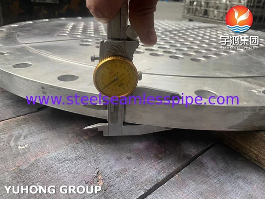 ASME SA240 SS304 Folha de tubo de aço inoxidável para trocador de calor