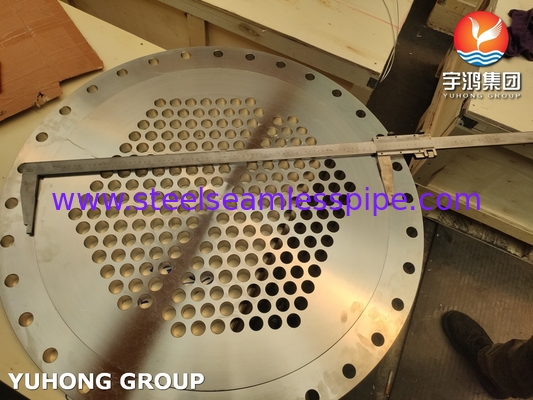 ASME SA240 SS304 Folha de tubo de aço inoxidável para trocador de calor