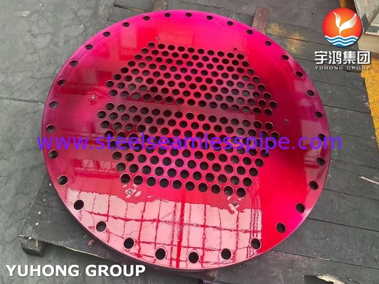 ASME SA240 SS304 Folha de tubo de aço inoxidável para trocador de calor