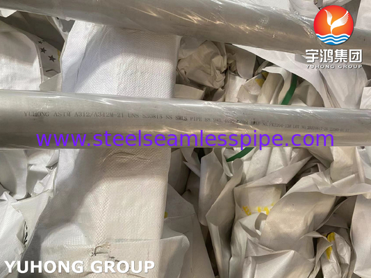 ASTM A312 Tubo sem costura de aço inoxidável para serviço de alta temperatura S30815 253MA