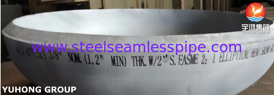 ASTM SA240 SS321 Cabeça elíptica e extremidade do recipiente para pressão