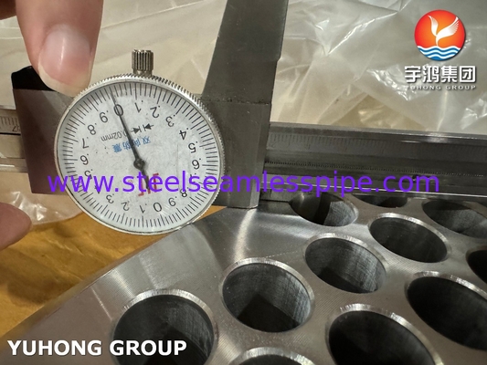 ASTM A182 F304L Folha de tubo forjada de aço inoxidável para montagem de trocadores de calor
