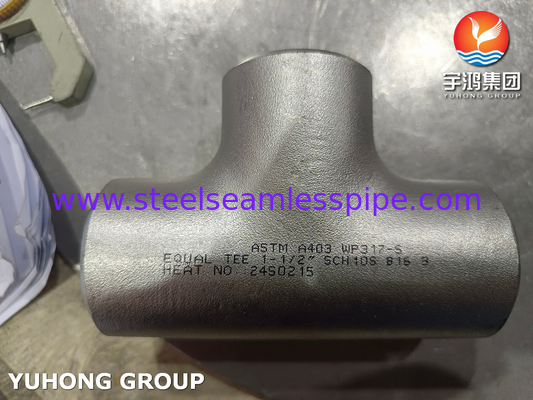 ASTM A403 WP317-S Acessórios de aço inoxidável para alta resistência à corrosão e à temperatura