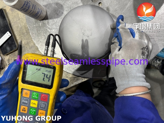 Super Duplex SAF2507 Acessórios para tubos, ASTM A815 WPS UNS S32750 Buttweld Cap