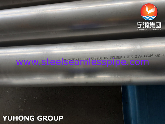ASTM A928 UNS S32750 CL1 Tubo de aço inoxidável super duplex EFW Tubo soldado