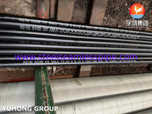 ASTM A335 Grau P9 / UNS S50400 Liga de Aço Tubo Sem Costura para Caldeira
