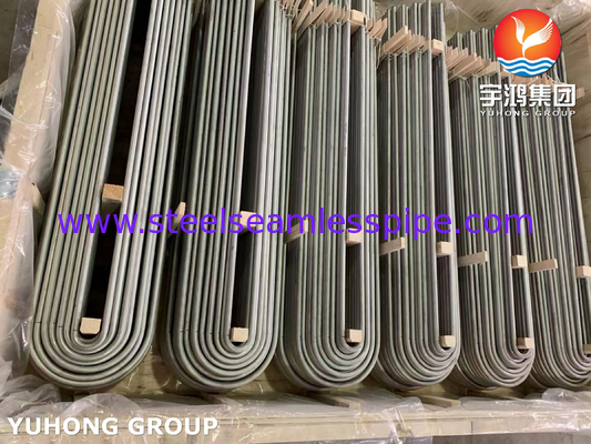 ASME SA179 U Bend Seamless Cold Drawn Carbon Steel Tube para Troqueiros de Calor Tubulares