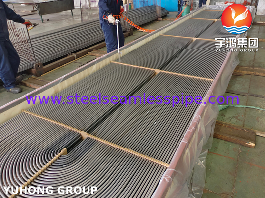ASME SA179 U Bend Seamless Cold Drawn Carbon Steel Tube para Troqueiros de Calor Tubulares