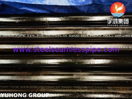 ASTM A335 P22 Tubo sem costura de aço de liga de pintura preta 2.25Cr-1Mo