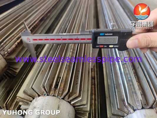 ASTM A106 A333 A179 A210, P5 P11 P22 P9, Tubos de barbatanas longitudinais