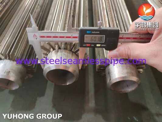 ASTM A106 A333 A179 A210, P5 P11 P22 P9, Tubos de barbatanas longitudinais