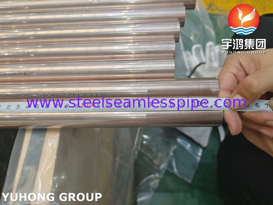 ASTM B111 C70600 Tubos sem costura de cobre-níquel 90/10 para sistemas de dessalinização