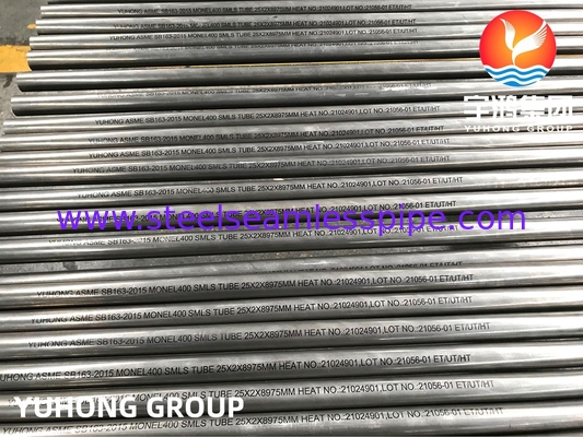 SB163 Monel 400 Tubos de liga de níquel-cobre UNS N04400 Colunas de destilação