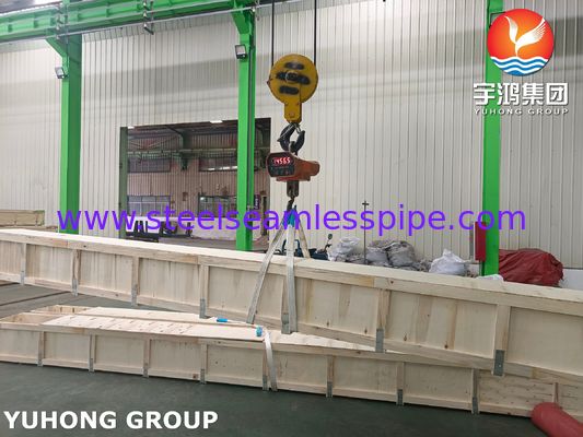 Tubo sem costura de liga de níquel B163 UNS N08825 25.4MM*2.11MM*5555MM NÚM. CALOR. 175-122