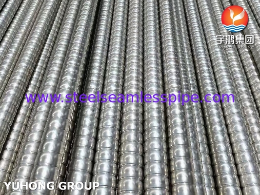 ASME SA312 / ASTM A312 TP310S Tubos de barbatana ondulada para trocadores de calor