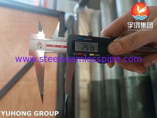 TP304H HFW Fin Tube Serrated Type ASTM A312 para HRSG Heat Recovery Steam System