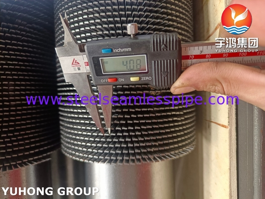 TP304H HFW Fin Tube Serrated Type ASTM A312 para HRSG Heat Recovery Steam System