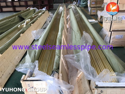 ASTM B111 / ASME SB111 C44300 Tubos de cobre para aplicação em trocadores de calor de condensador