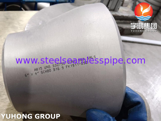 ASTM A815 UNS S32750 Acessórios de aço super duplex B16.9 BW Redutor concêntrico