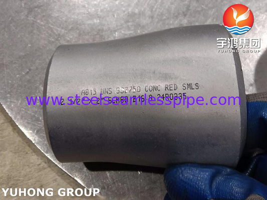 ASTM A815 UNS S32750 Acessórios de aço super duplex B16.9 BW Redutor concêntrico