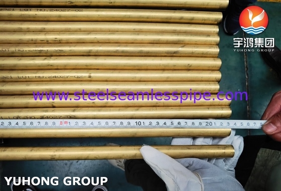 ASTM B111 C68700 Tubos de cobre-níquel para aplicações em condensadores e trocadores de calor