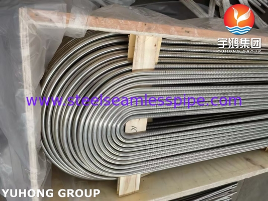 ASTM A213 TP304 304L Tubos corrugados de aço inoxidável