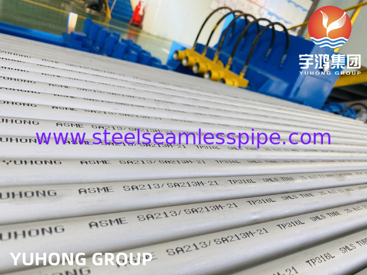 ASTM A213 TP316 TP316L Tubo sem costura de aço inoxidável