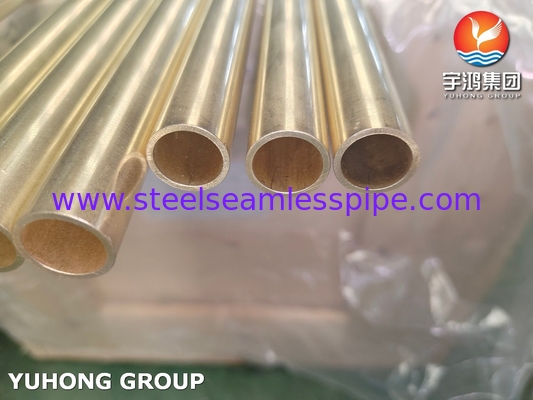 ASME B111 C44300 Tubos de latão Tubos de cobre e aço sem costura Tubos de trocador de calor
