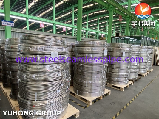 ASTM A269 TP316L Tubo sem costura de bobina de aço inoxidável NACE MR0175 Conformidade