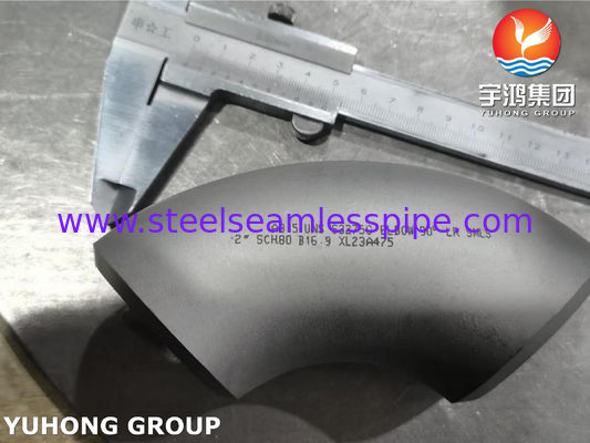 ASTM A815 S32750 Duplex de aço inoxidável com encaixe de cotovelo com raio de 90 graus