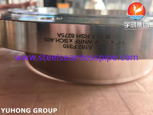ASTM A182 F310 Flange WNRF de aço inoxidável ASME B16.5 Flange de aço forjado