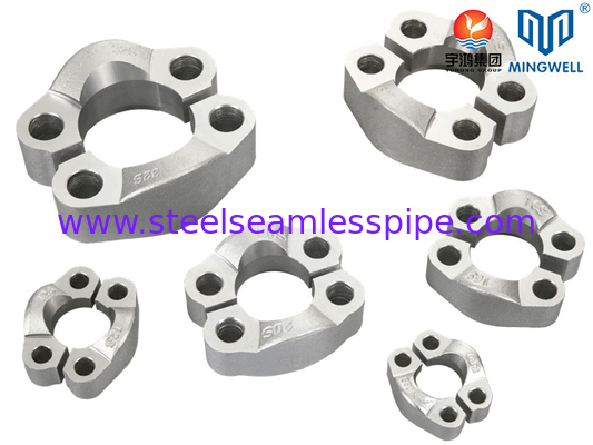 Instalação de flanges de aço inoxidável SAE Grampas de flanges divididas SS316L Formação hidráulica