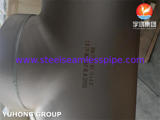 ASTM B466 C70600 Tubo de liga de cobre e níquel, CuNi 90/10 igual Tee