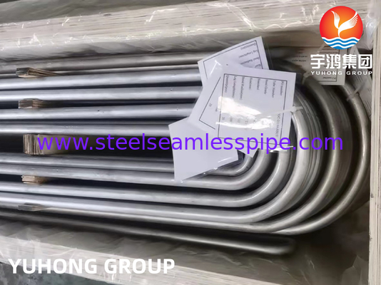 ASME SA213 TP444 Tubo de trocador de calor de aço inoxidável