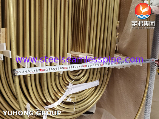ASTM B395 / ASME SB395 C68700 Tubo de liga de cobre de dobra U para trocador de calor