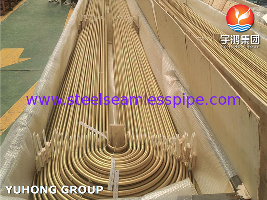 ASTM B395 / ASME SB395 C68700 Tubo de liga de cobre de dobra U para trocador de calor