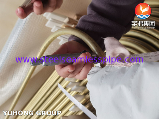 ASTM B395 / ASME SB395 C68700 Tubo de liga de cobre de dobra U para trocador de calor