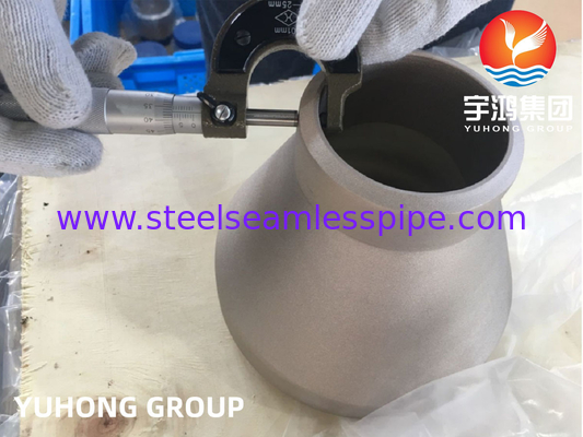 ASTM B466 C70600 Copper Nickel Fitting Reducer excêntrico B16.9 para sistema de arrefecimento