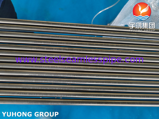 TUBERIA DE NIQUEL HASTELLOY TUBE ASTM B622 Hastelloy C276 Refinagem de petróleo e gás