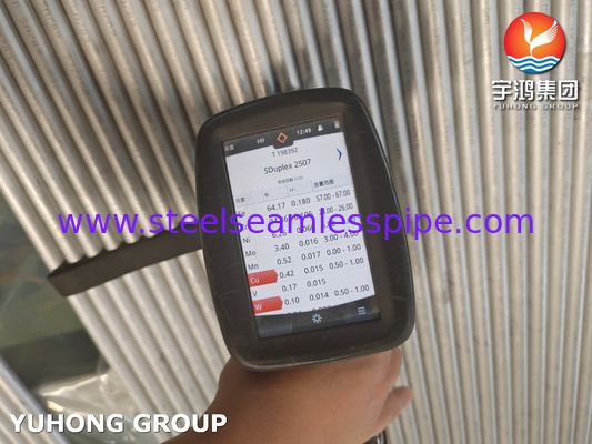 ASME SA789 S32750 Tubos duplex sem costura de aço inoxidável para aplicação química em trocadores de calor