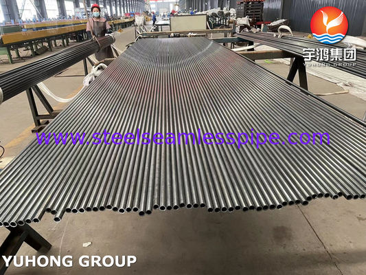 Tubo sem costura de aço inoxidável a268 405 tp409 tp410 tp430 tp439 Trocador de calor aquecido brilhante