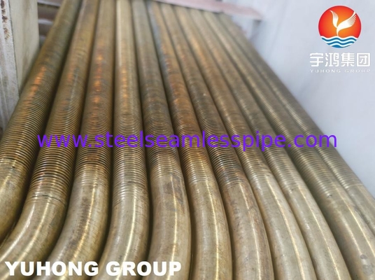B359 C44300 C44500 Liga de cobre Tubos de barbatanas baixas U Bend para trocadores de calor ASTM B154-16