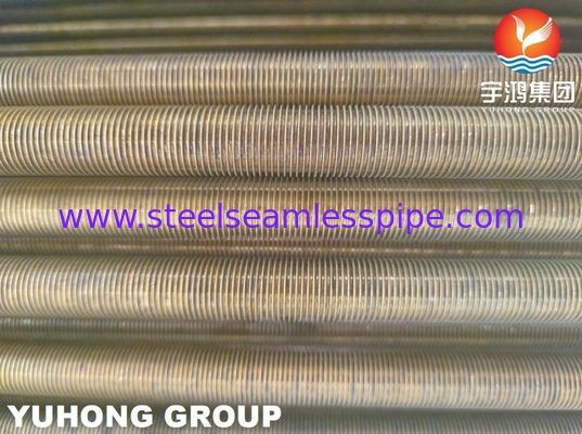 B359 C44300 C44500 Liga de cobre Tubos de barbatanas baixas U Bend para trocadores de calor ASTM B154-16