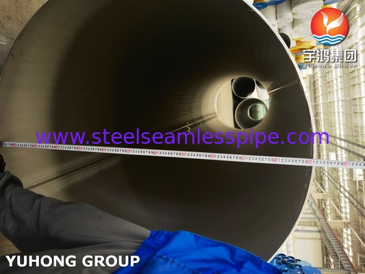 ASTM A358 / ASME SA358 TP316L Tubo soldado de aço inoxidável em conserva e aquecido para projetos químicos