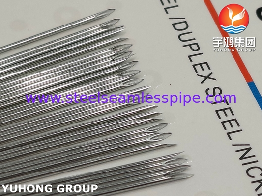 21G Lancet Point Injection Needle Tubos de agulhas de aço inoxidável de grau médico ISO9626 SUS304