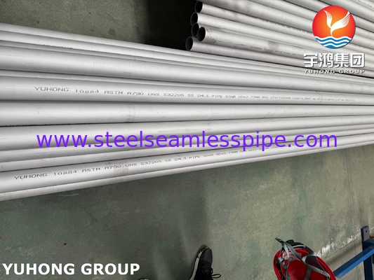 ASTM A790 / ASME SA790 S32205 Tubo duplex de aço sem costura para petróleo e gás industrial