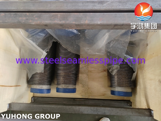 ASME SA312 TP347H Stainless Steel Seamleess Pipe With SS Fin Strip For Heater (Paipa sem costura de aço inoxidável com fita fina para aquecimento)