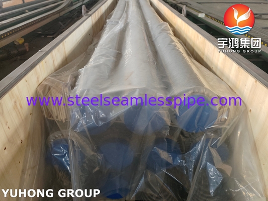 ASME SA312 TP347H Stainless Steel Seamleess Pipe With SS Fin Strip For Heater (Paipa sem costura de aço inoxidável com fita fina para aquecimento)