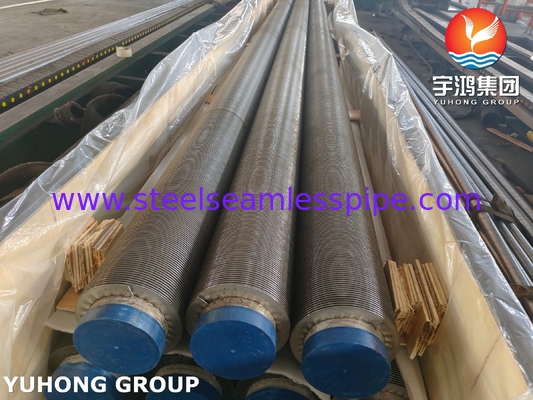 ASME SA312 TP347H Stainless Steel Seamleess Pipe With SS Fin Strip For Heater (Paipa sem costura de aço inoxidável com fita fina para aquecimento)